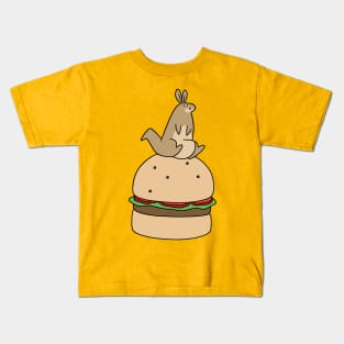 Giant Hamburger Kangaroo Kids T-Shirt